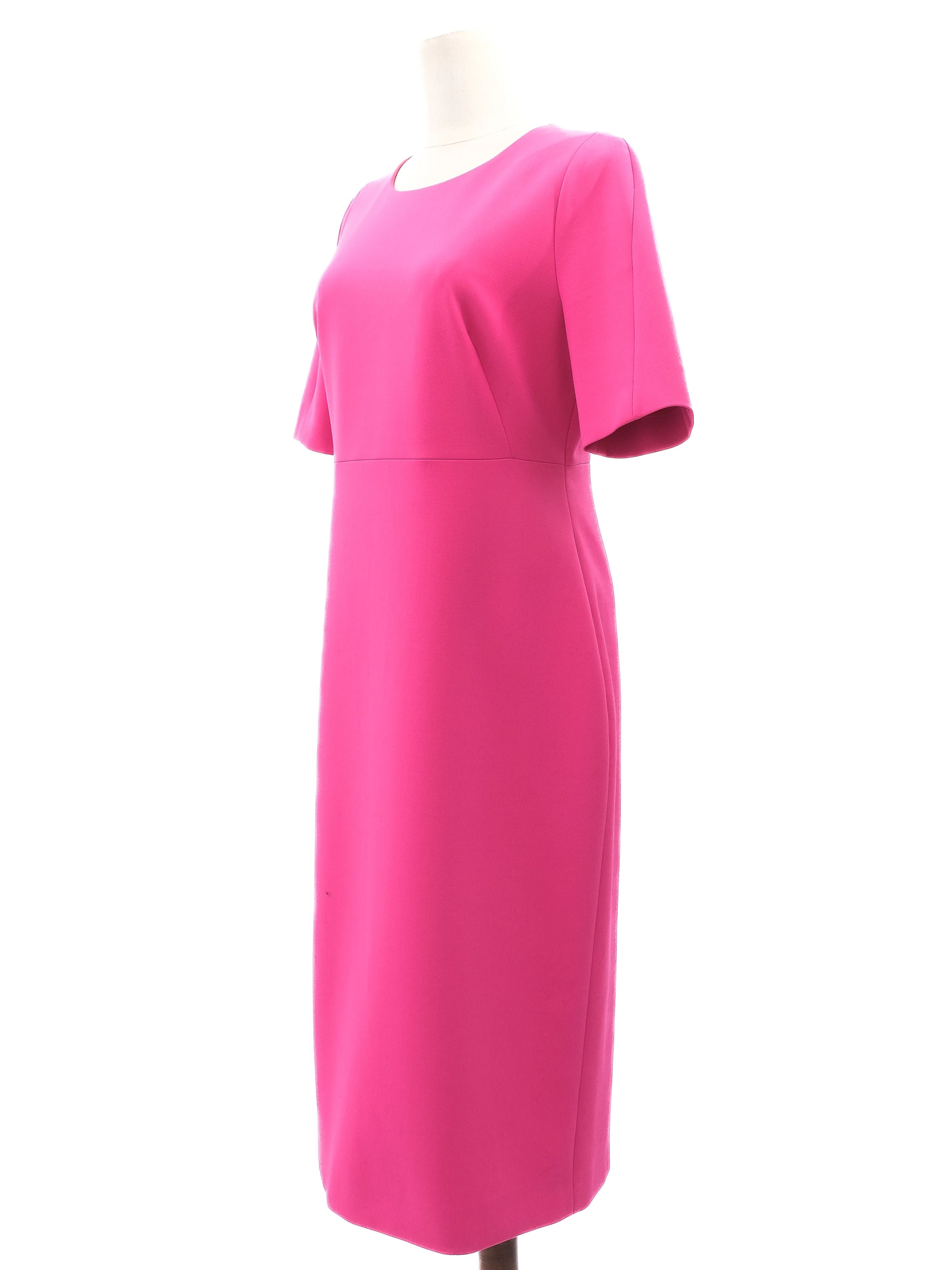 Excellent Hugo Boss Pink Viscose Dress Size L Women