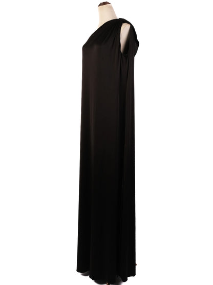 Excellent Black One-Shoulder Dress XL Polyester Women