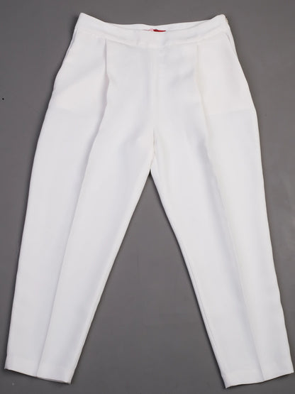 Carolina Herrera White Dress Pants Excellent Condition Size L