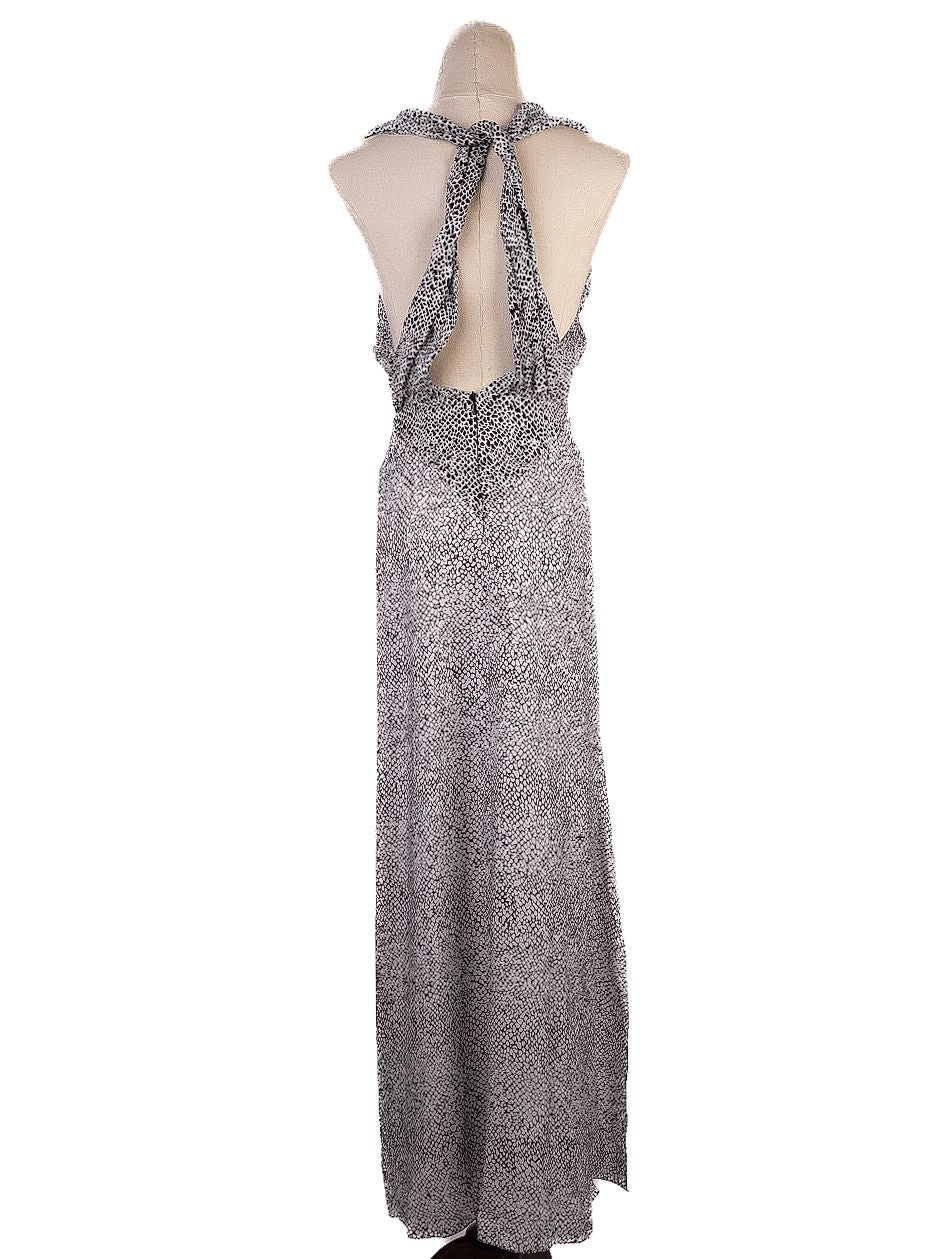 NEW Maje Black Sleeveless V-Neck Dress with Cut-Out Back Size Unknown