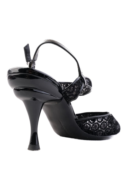 Excellent Salvatore Ferragamo Black High-Heeled Sandals Size 38