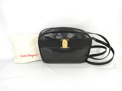 Salvatore Ferragamo Vara Leather Shoulder Bag