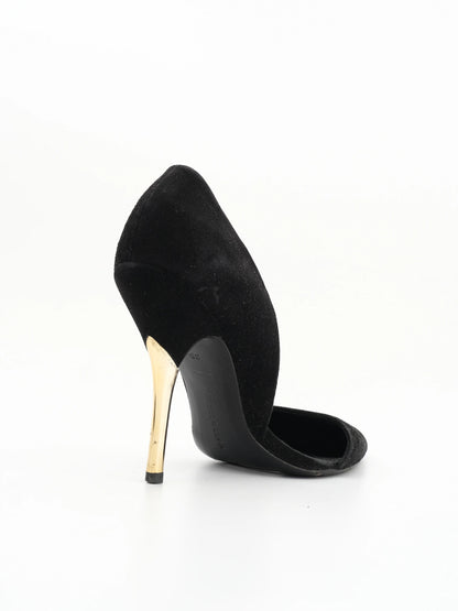 Excellent Stella Luna Black Genuine Suede Stiletto Heels Size 35