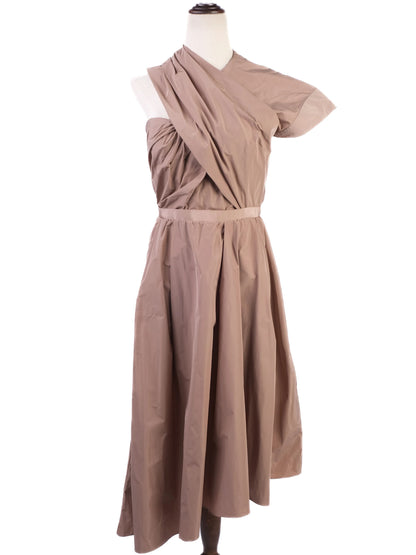 Excellent Carven White Asymmetrical Dress Women Polyester Size N/A