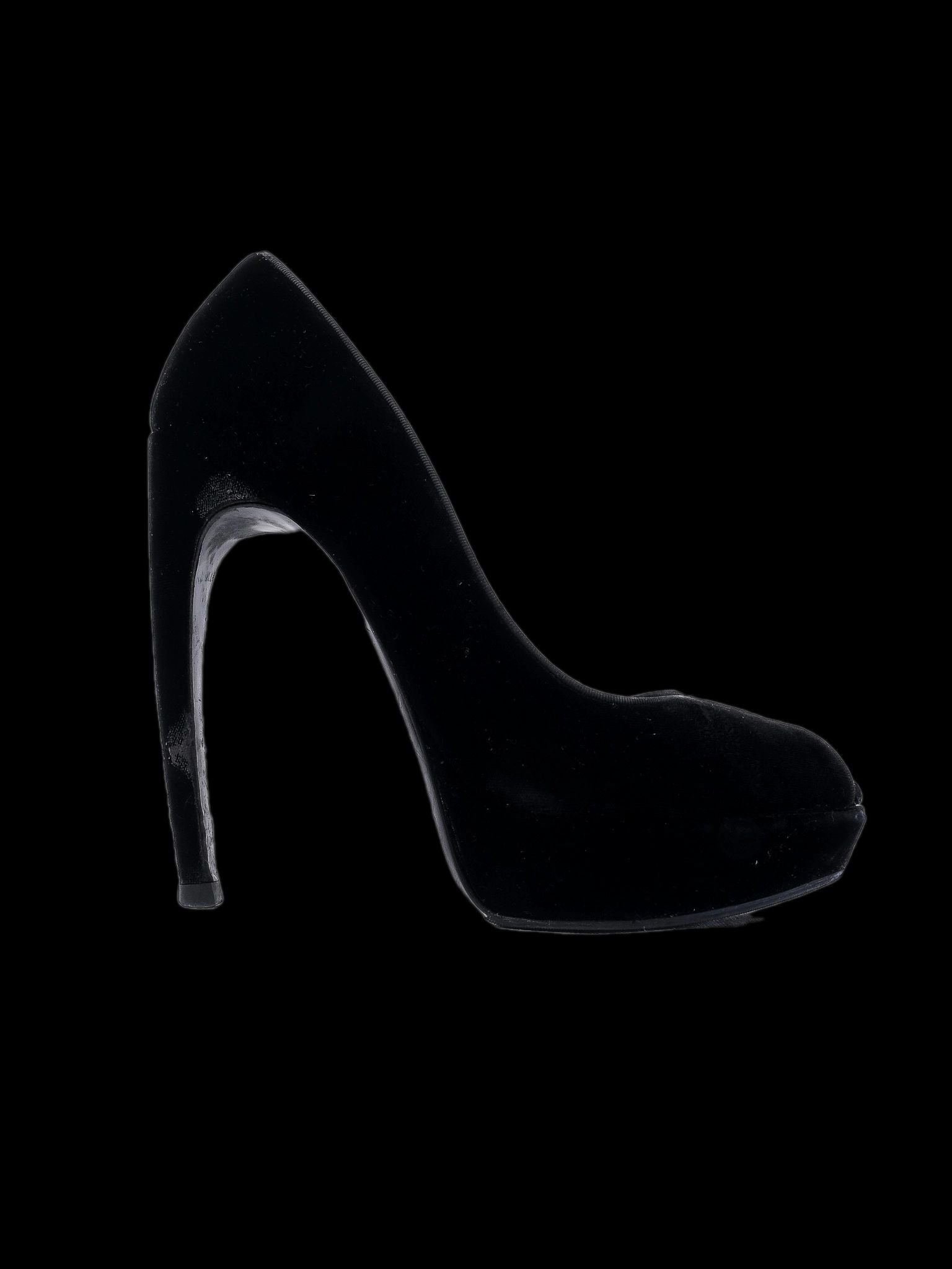 Excellent Alexander McQueen Black Leather Stiletto Pumps Size 38