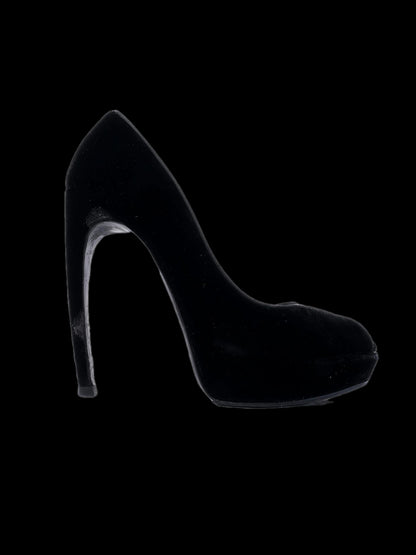 Excellent Alexander McQueen Black Leather Stiletto Pumps Size 38