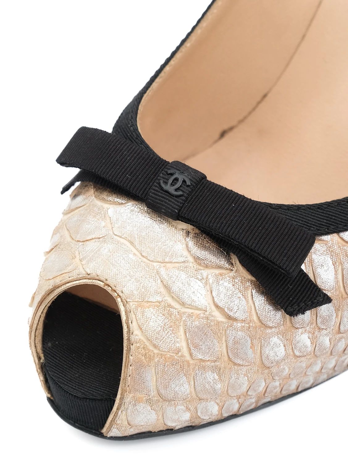 EXCELLENT Chanel Orange Leather High-Heeled Shoes Size 36