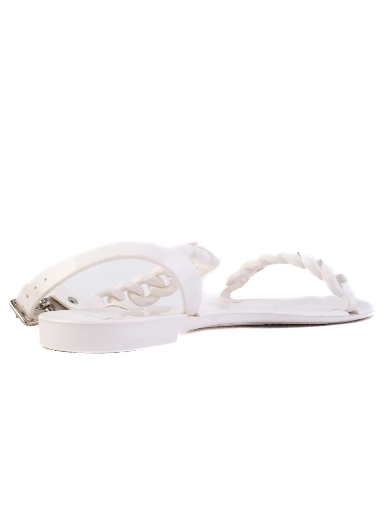Givenchy White Leather Sandals Size 37 Excellent Condition