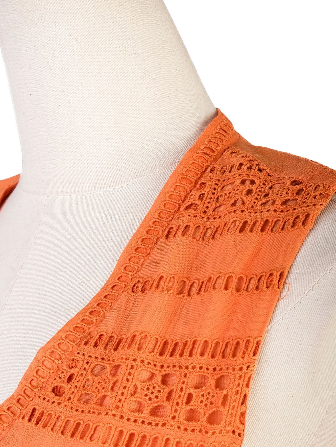 Excellent Weekend MaxMara Orange Cotton Dress Size M