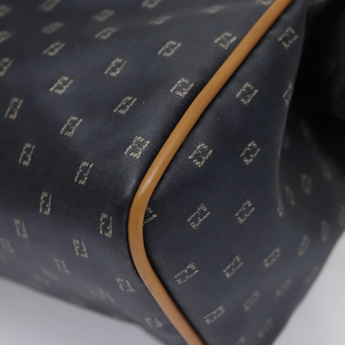 Fendi Hand Bag Pvc Canvas 2way Black Auth