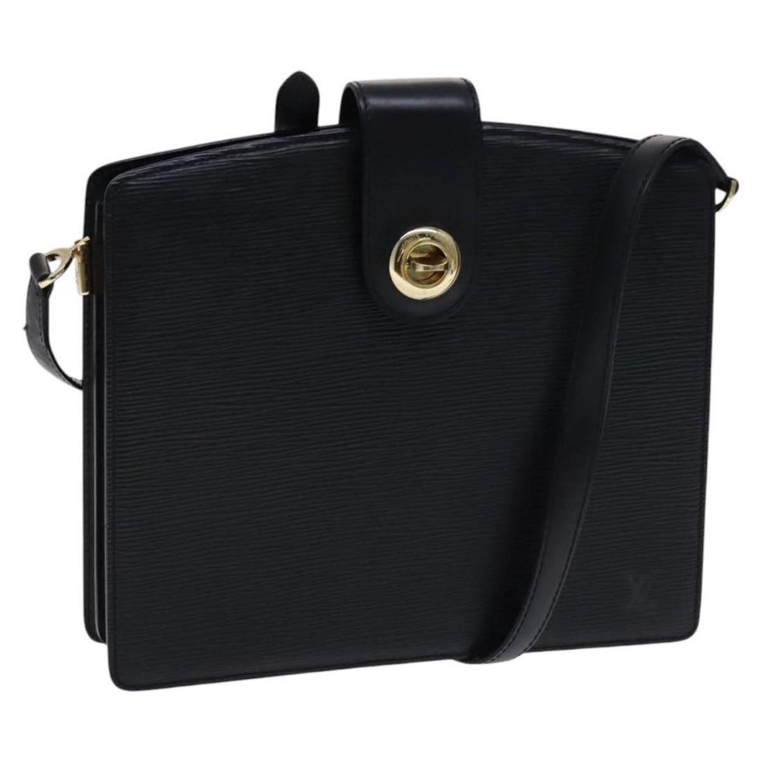 Louis Vuitton Epi Capuchin Shoulder Bag Black M 52342 Lv Auth