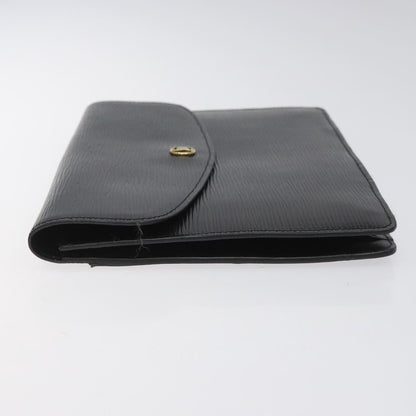 Louis Vuitton Epi Montaigne 27 Clutch Bag Black M 52652 Lv Auth