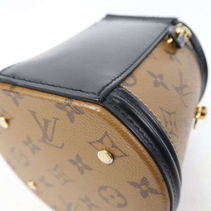 Louis Vuitton [special] [offer] Monogram Reverse Cannes Gold Buckle Hand-sewn Shoulder Bag Black Brown 2way Should