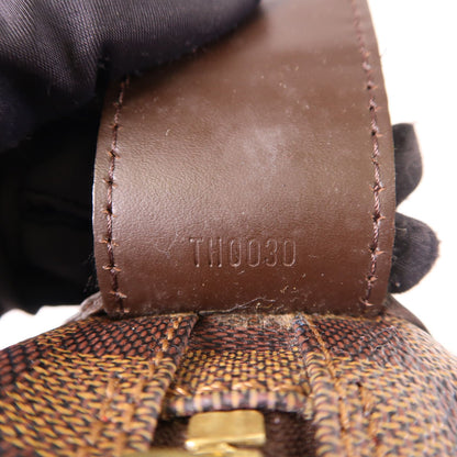 Louis Vuitton Damier Naviglio Gold Shoulder Bag Brown Shoulder Bag N 45255