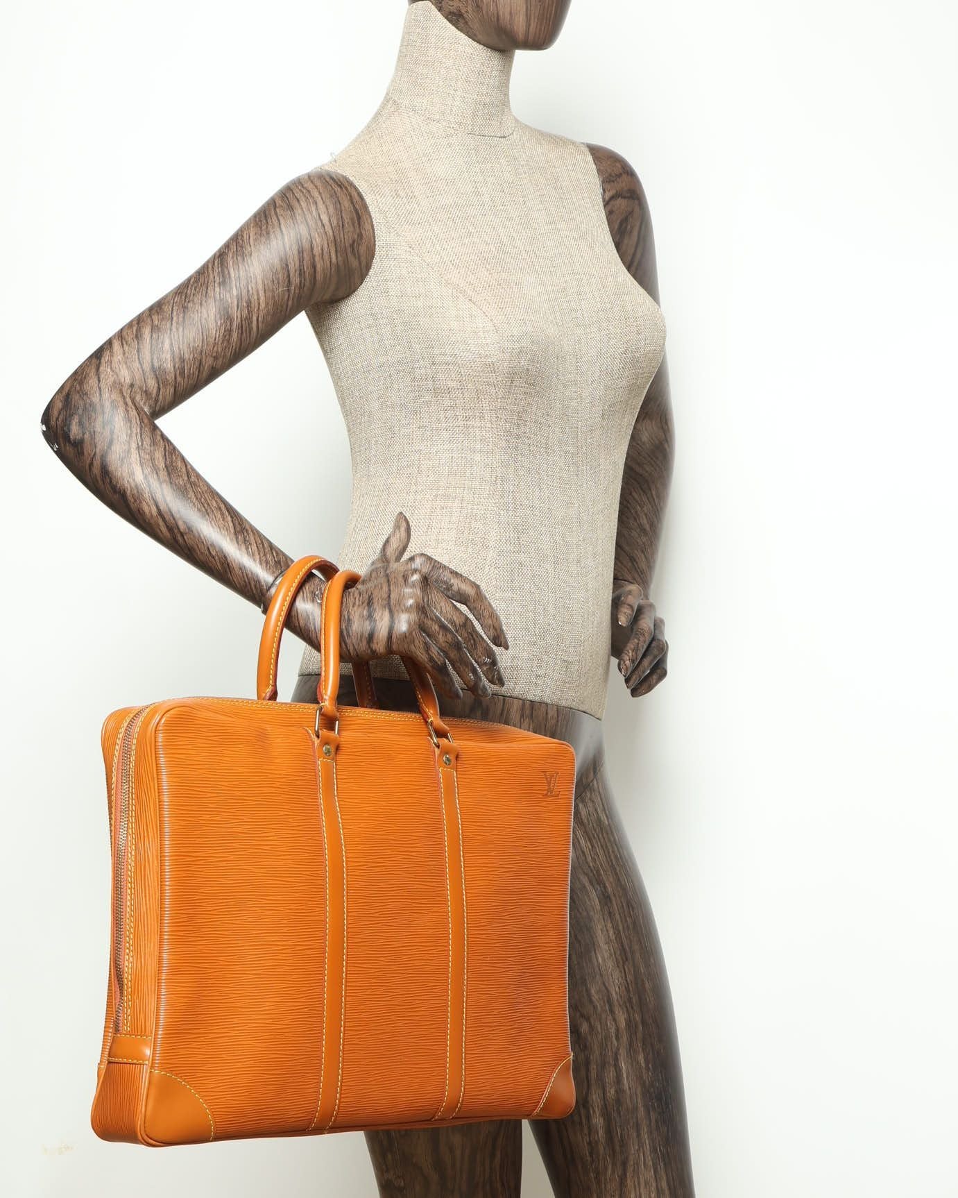 Louis Vuitton Epi Porte Documents Voyage Bag