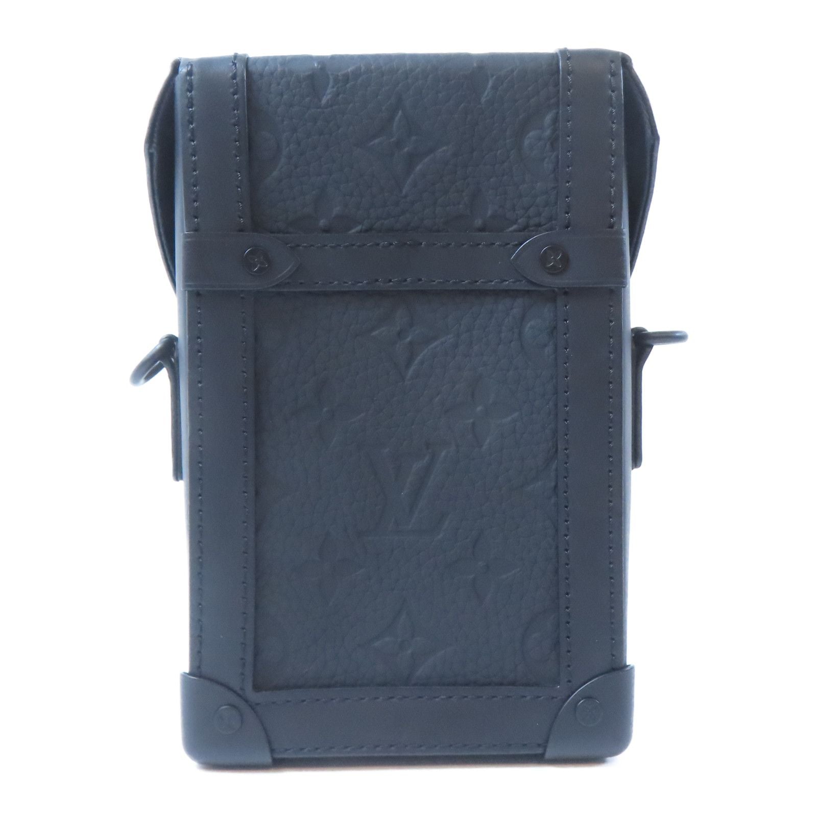 Louis Vuitton Monogram Taurillon Vertical Trunk Shoulder Bag Black Shoulder Bag M 82070