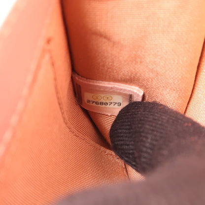 Chanel Pink Cowhide Leather Chain Shoulder Golden Shoulder Bag Powder Red Shoulder Bag Calfskin (cowhide)