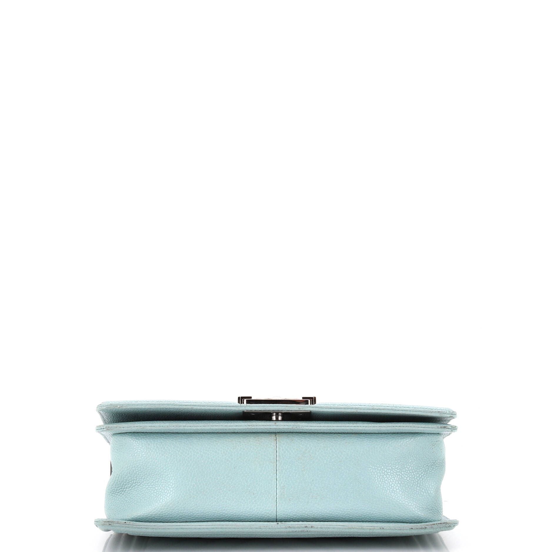 Chanel Boy Flap Bag Chevron Caviar New Medium