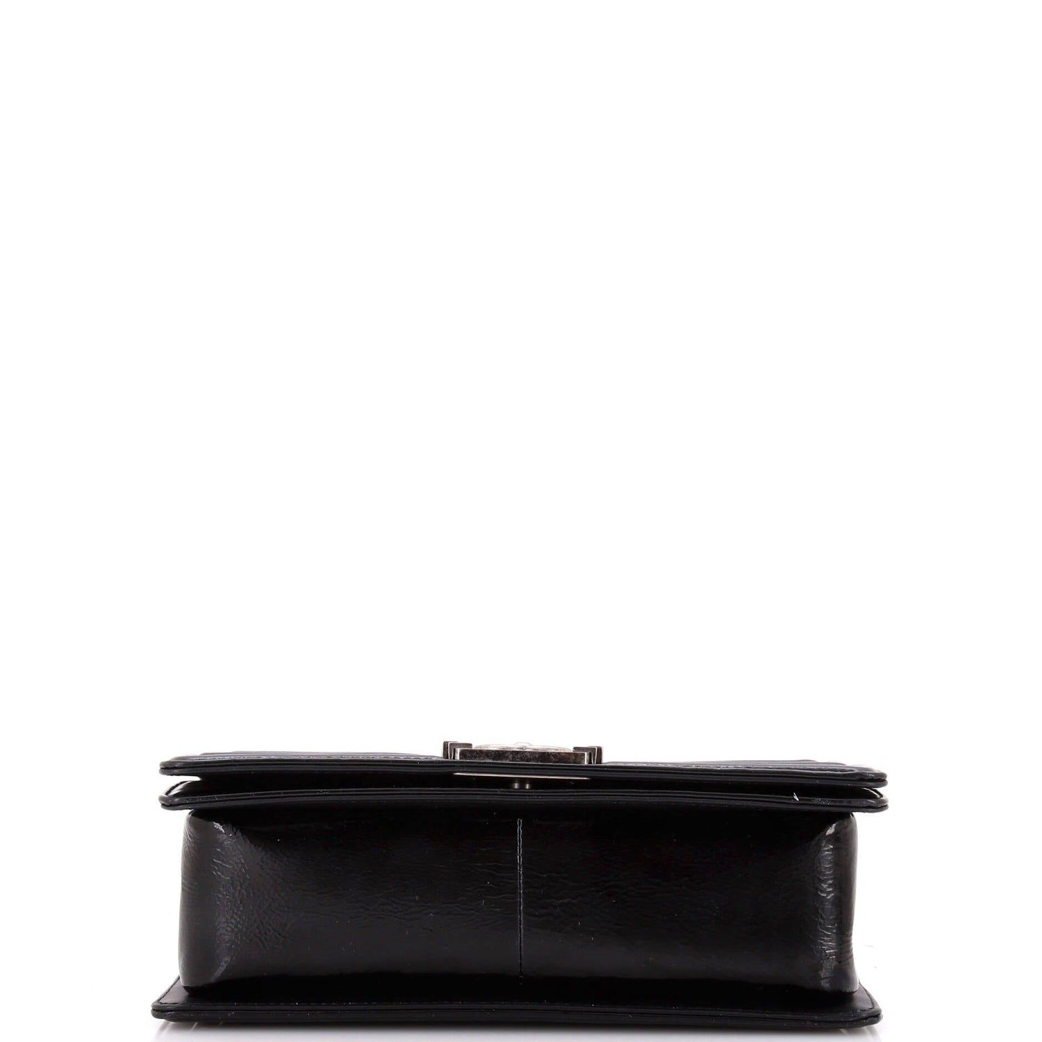 Chanel Boy Flap Bag Python And Patent Old Medium