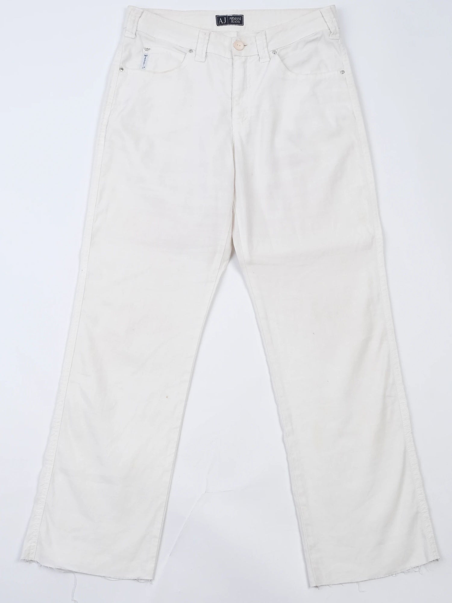 Excellent Armani Jeans White Cotton Size M Women&