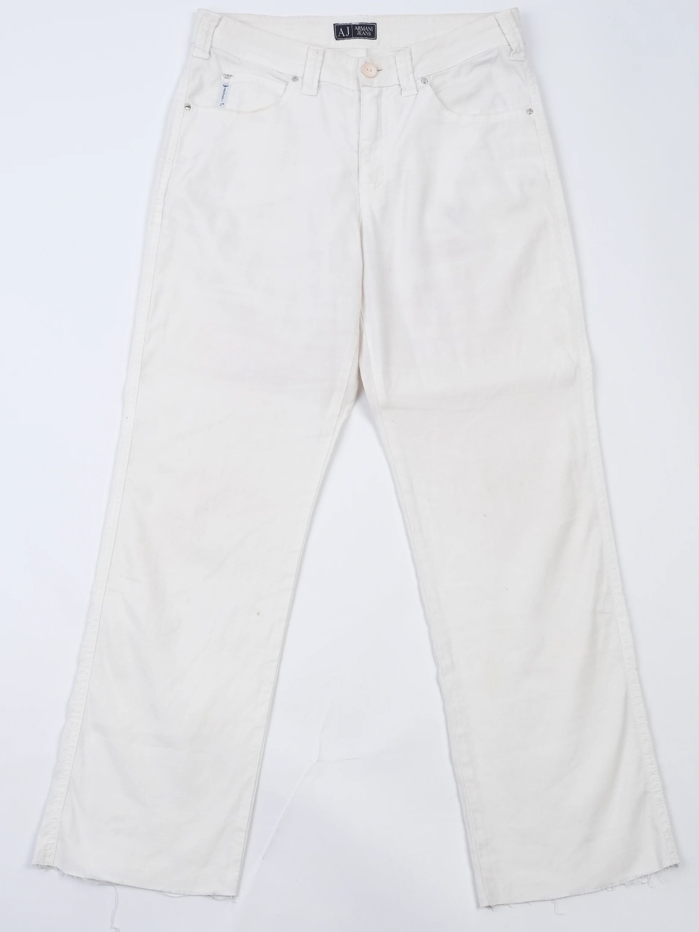 Excellent Armani Jeans White Cotton Size M Women&