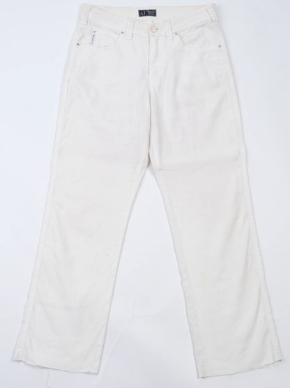 Excellent Armani Jeans White Cotton Size M Women&