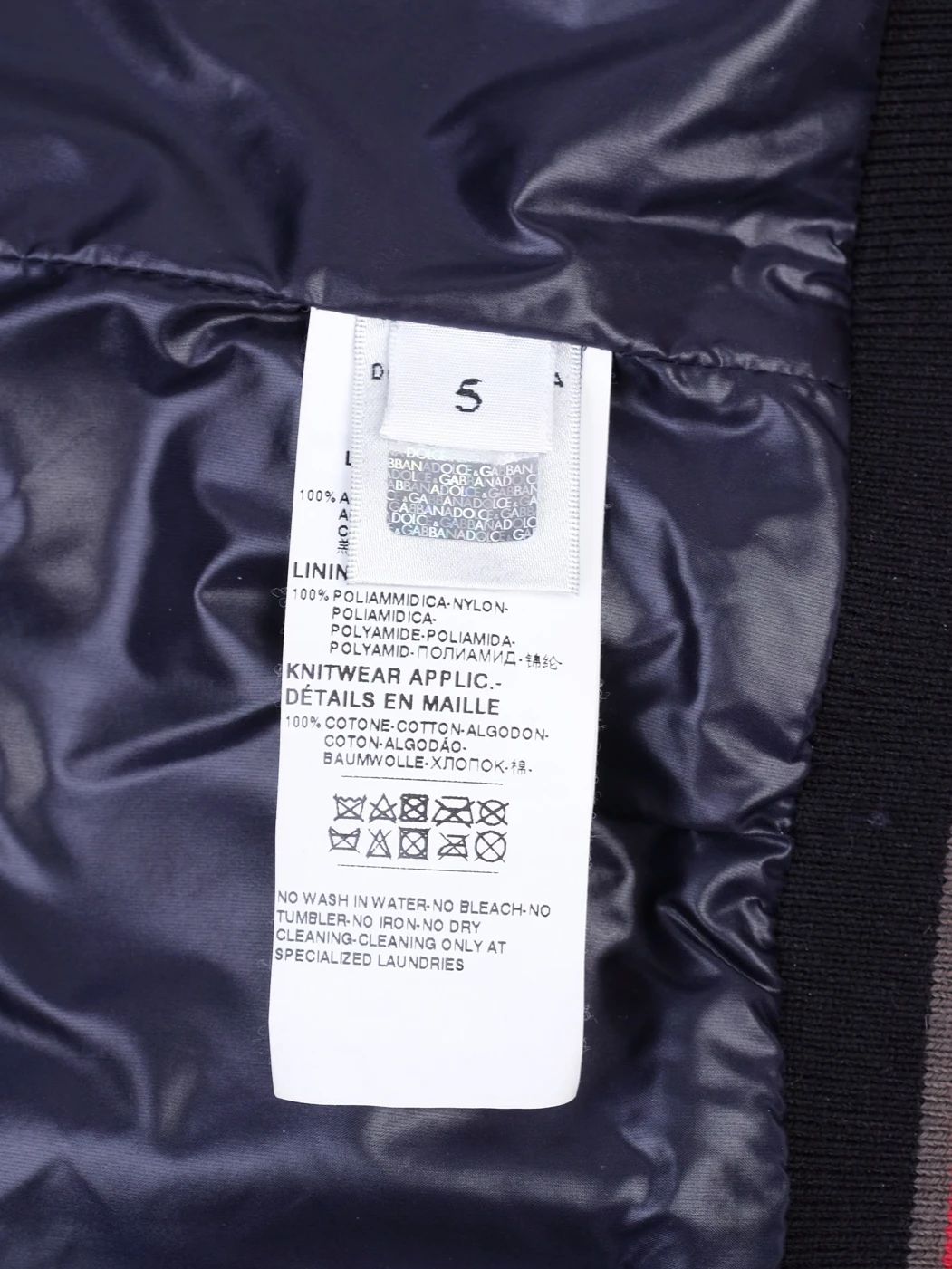 Excellent Dolce Gabbana Leather Kids Jacket Size 5 - Embroidered Design