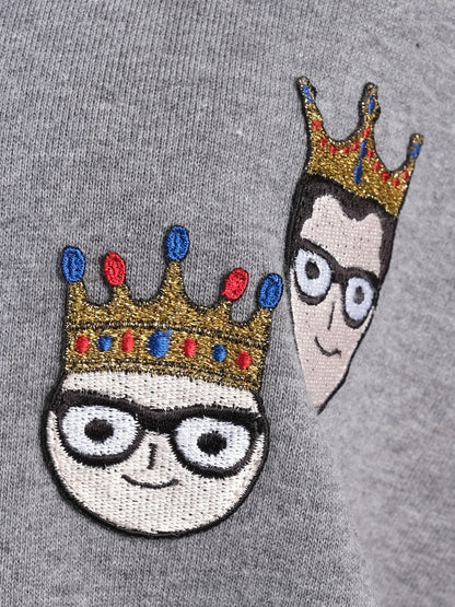 Excellent Dolce Gabbana Gray Cotton Sweatshirt Size S with 
