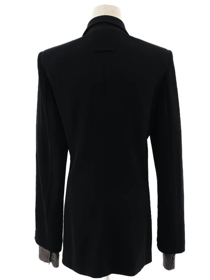 Excellent Jean-Paul Gaultier Black Wool Blazer Size XL for Women