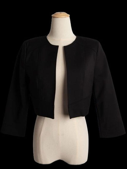 Excellent Flavio Castellani Black Cropped Jacket Size L Women