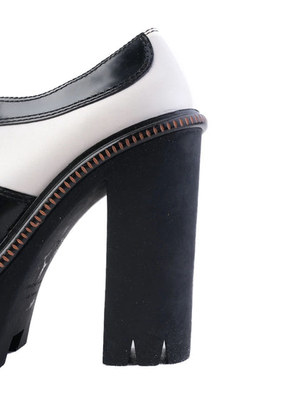 Excellent Marc Jacobs Platform Heels Leather Lace-Up Size 36.5
