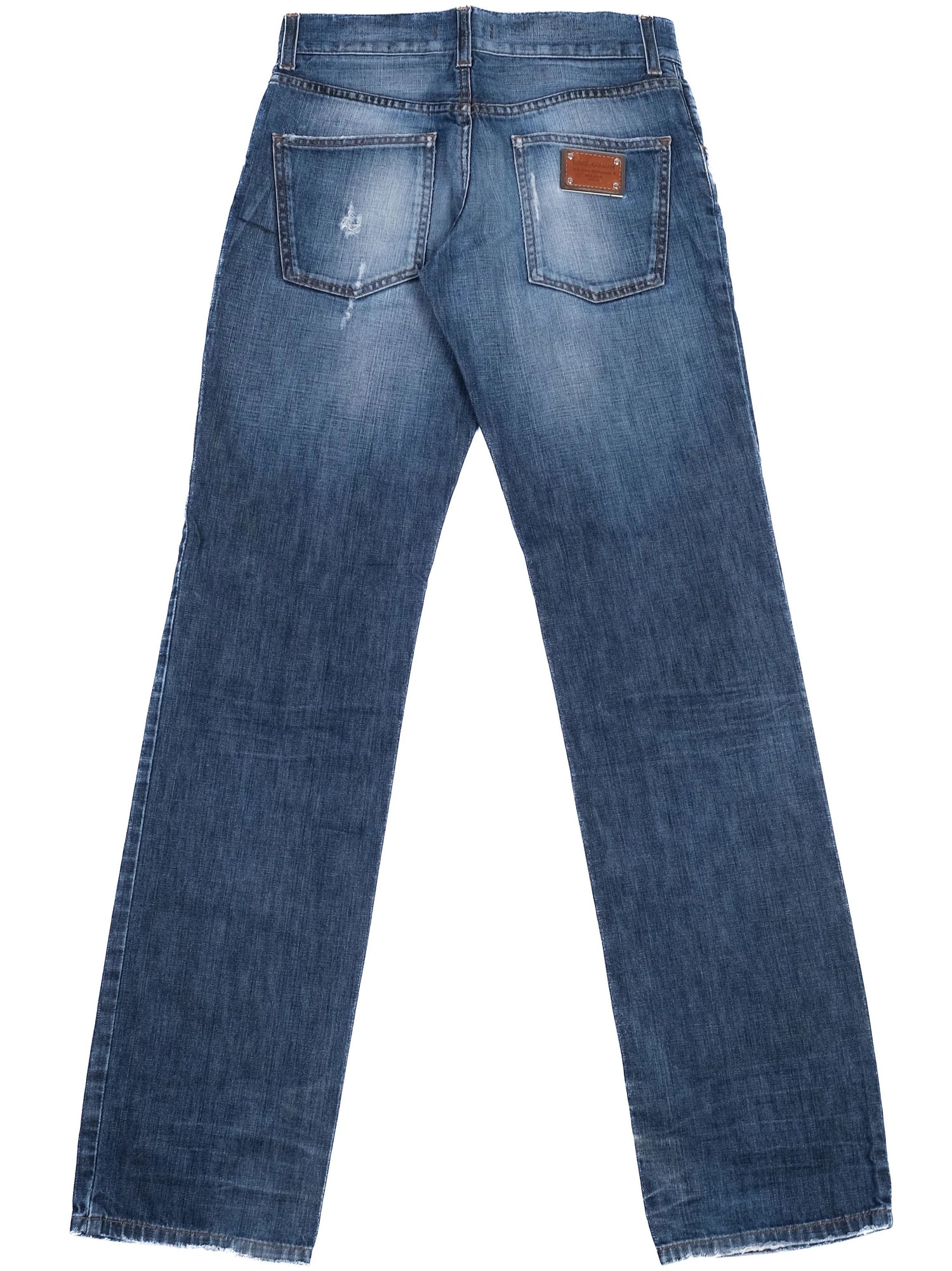 Excellent Dolce Gabbana Blue Distressed Jeans Size XS Men