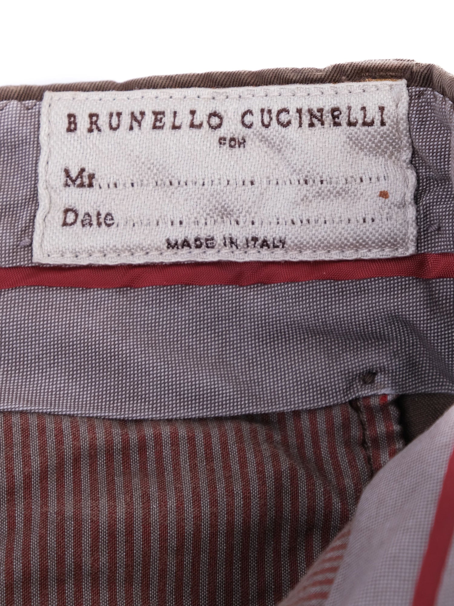 Excellent Brunello Cucinelli Orange MenÕs Cotton Trousers XXL