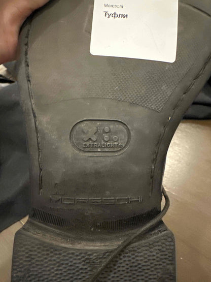 Excellent Moreschi Black Leather Dress Shoes Size 39 for Men