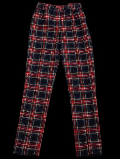Good Dolce Gabbana Red Plaid Trousers Size 10 For Kids