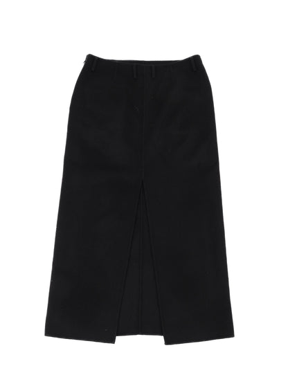 NEW COS Black Wool Skirt With Slit Size M