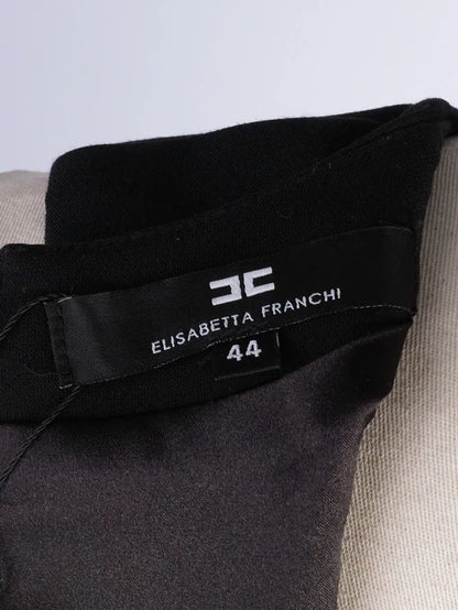 Excellent Elisabetta Franchi Black Sleeveless Dress Size M