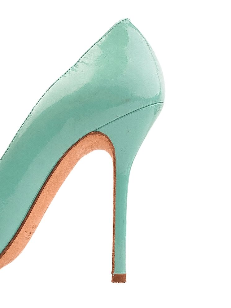 Excellent Oscar de la Renta Blue High-Heeled Shoes Size 38