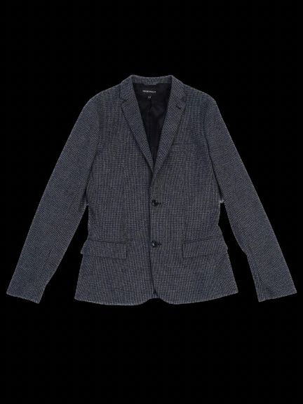 Excellent Emporio Armani Gray Houndstooth Blazer for Kids Size 16