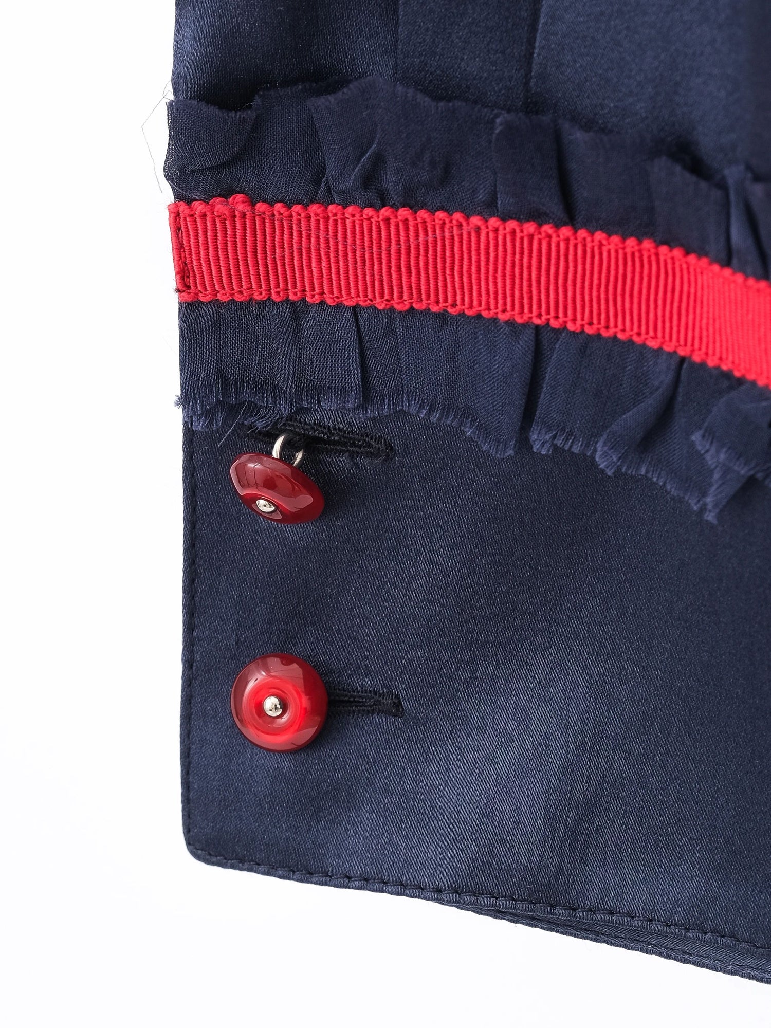 Excellent Emporio Armani Blue Silk Long-Sleeved Shirt Size M