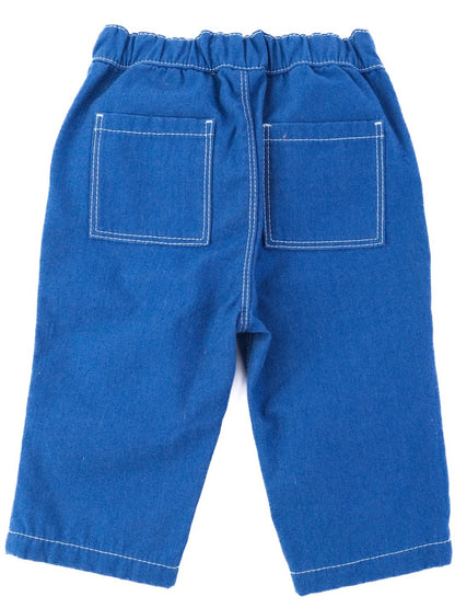 Excellent Petit Bateau Blue Cotton Pants Size 12M for Kids