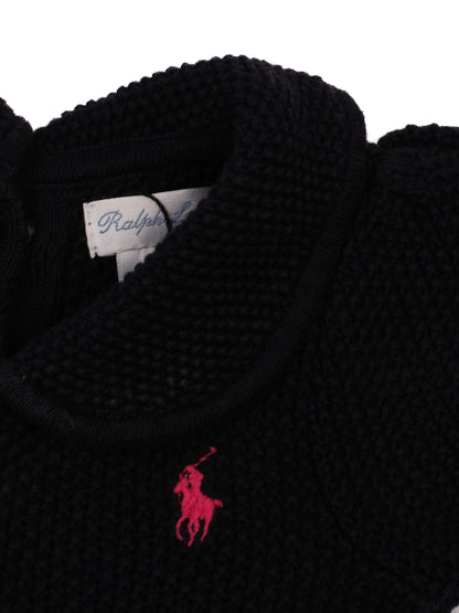 Excellent Ralph Lauren Blue Cotton Dress for Kids Size 6 Months