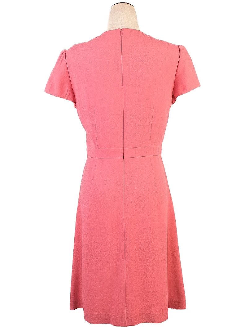 Excellent Valentino Pink A-Line Dress with Ruffle Details Size L