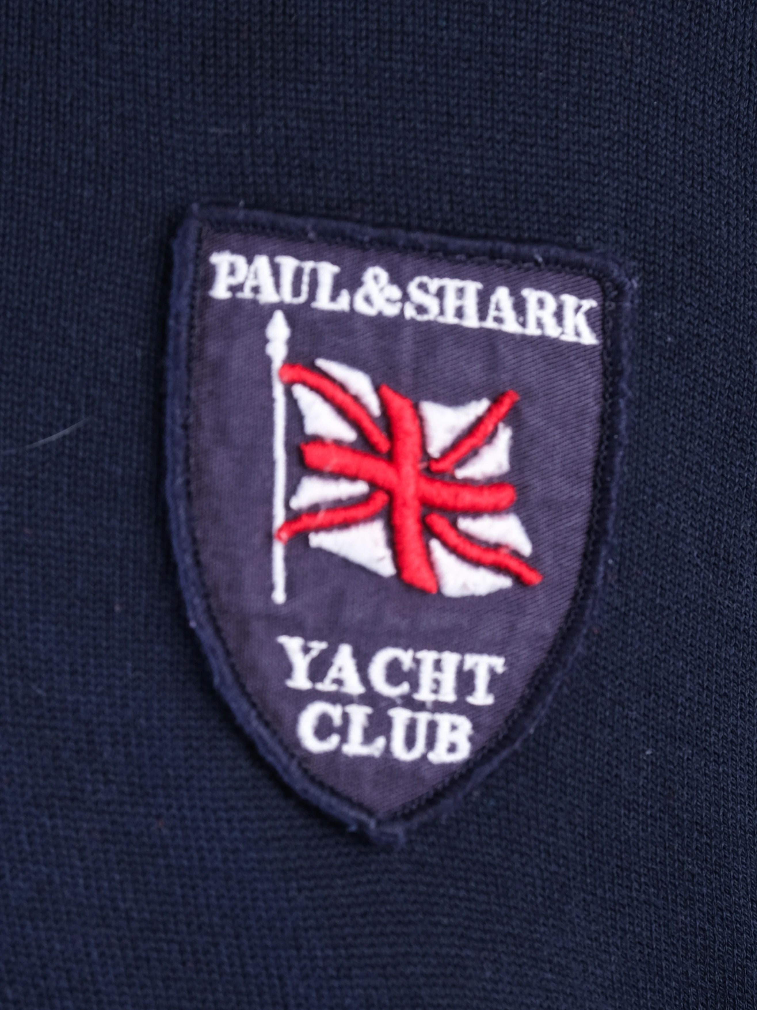 Excellent Paul&amp;Shark Long Sleeve Sweater Blue Cotton Yacht Club