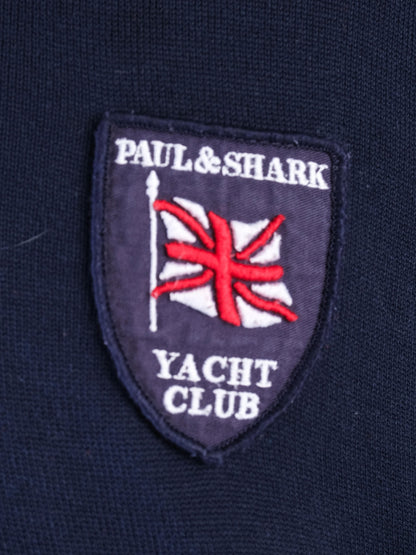 Excellent Paul&amp;Shark Long Sleeve Sweater Blue Cotton Yacht Club