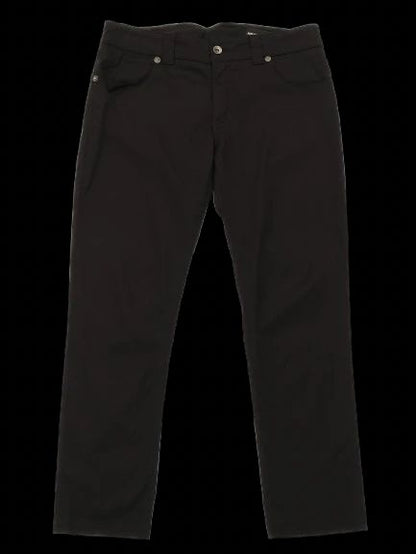Excellent Emporio Armani Black Viscose Pants Size L for Women