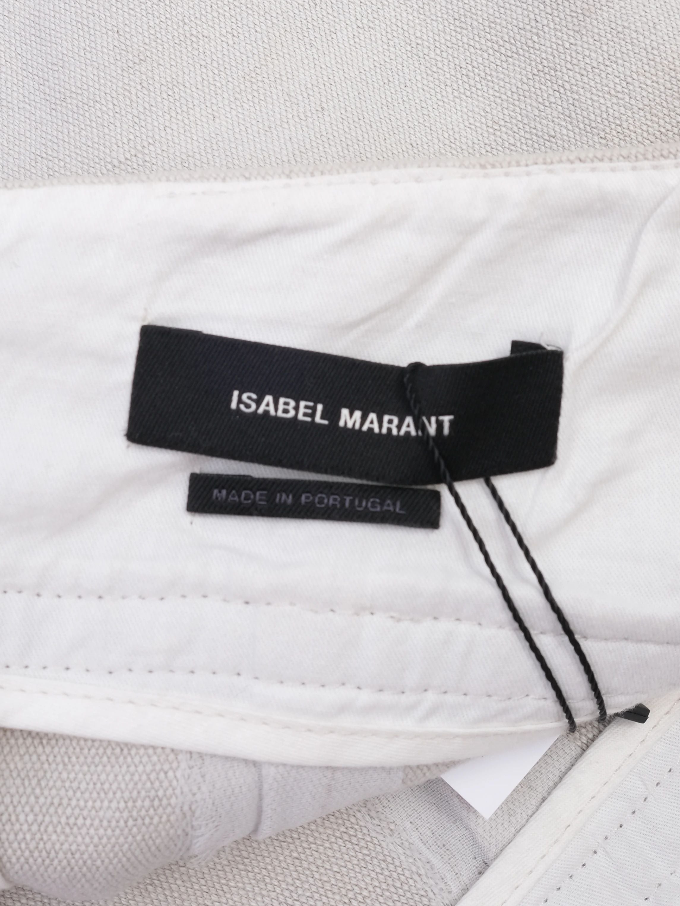 Excellent Isabel Marant White Flared Hem Skirt Size S