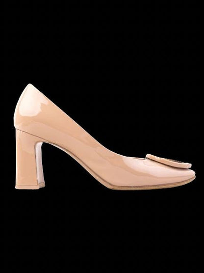 Excellent Louis Vuitton Pink Leather High-Heeled Shoes Size 36.5