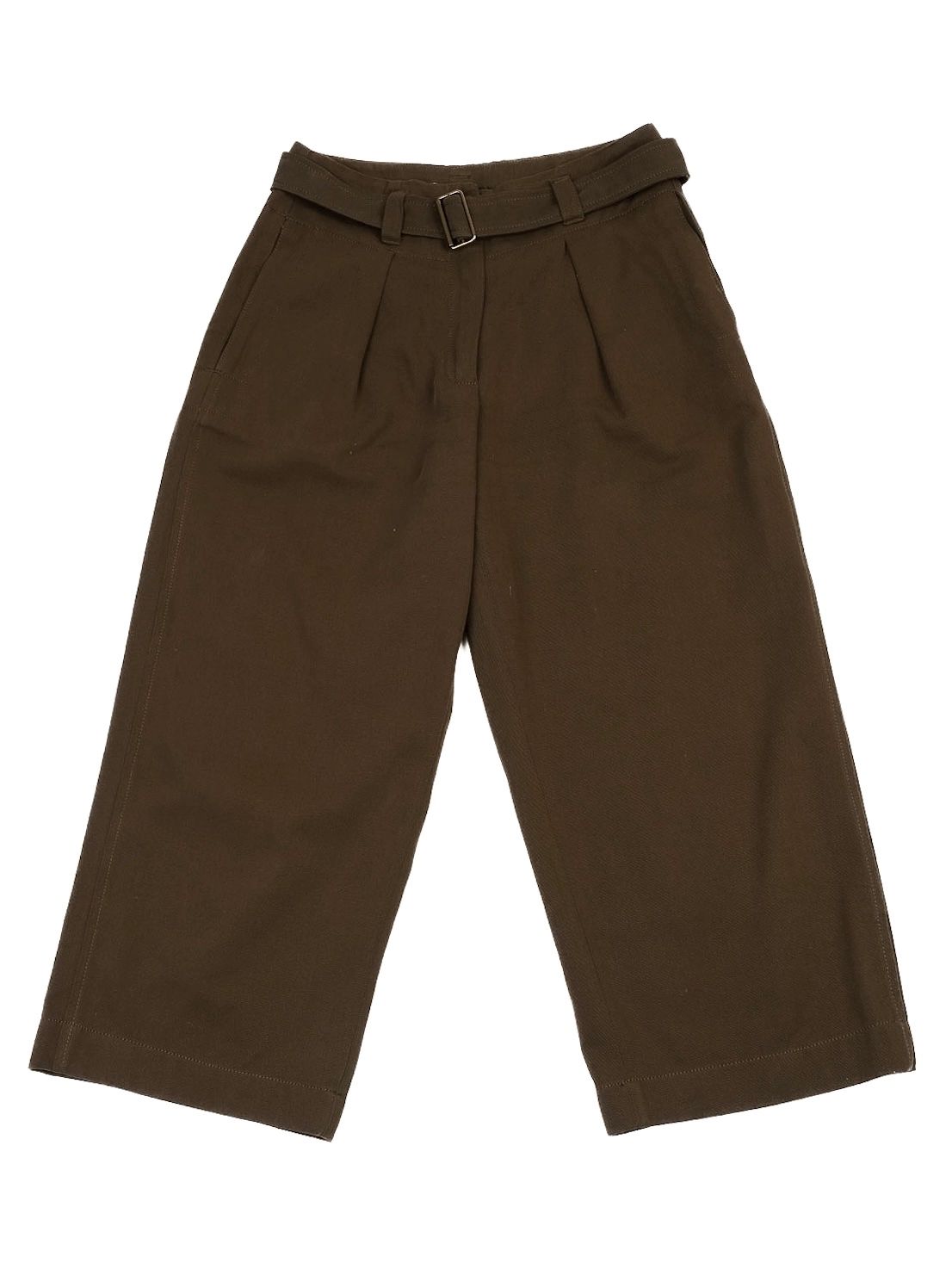 Excellent Weekend MaxMara Green Cotton Wide-Leg Pants Size M