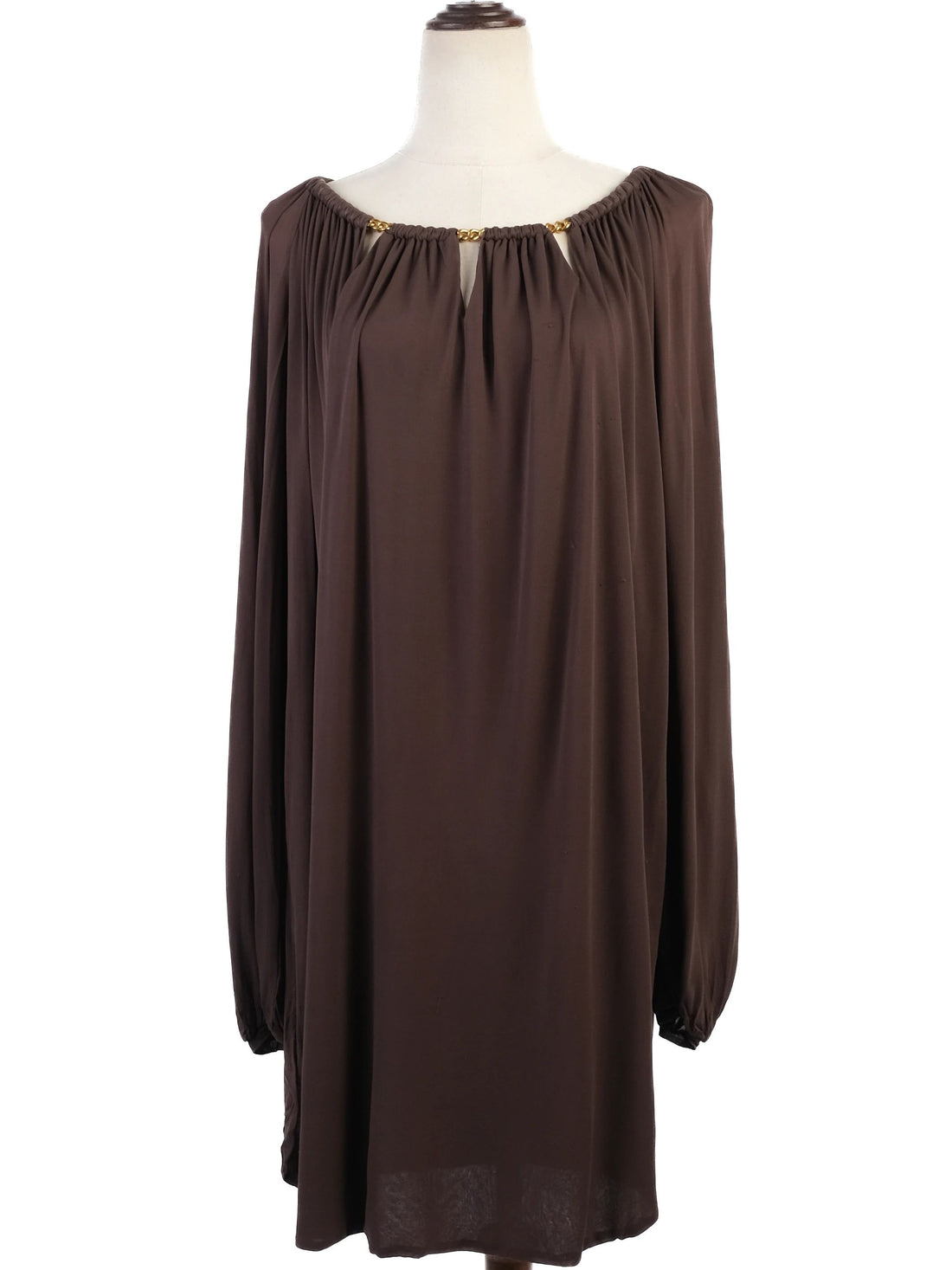 Excellent Emilio Pucci Orange Cupro Tunic Dress Size L